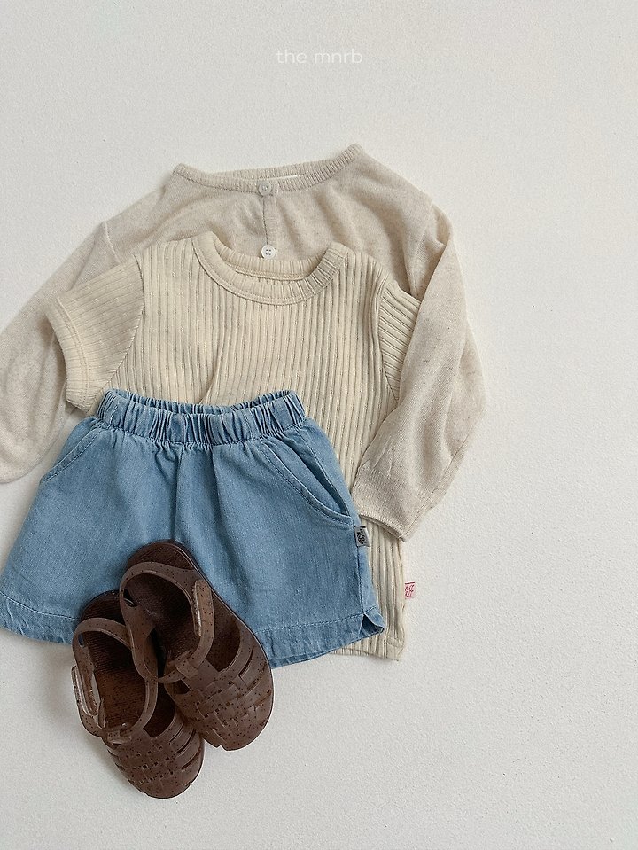 Mini Robe - Korean Baby Fashion - #babyoutfit - Bella Rib Tee - 10