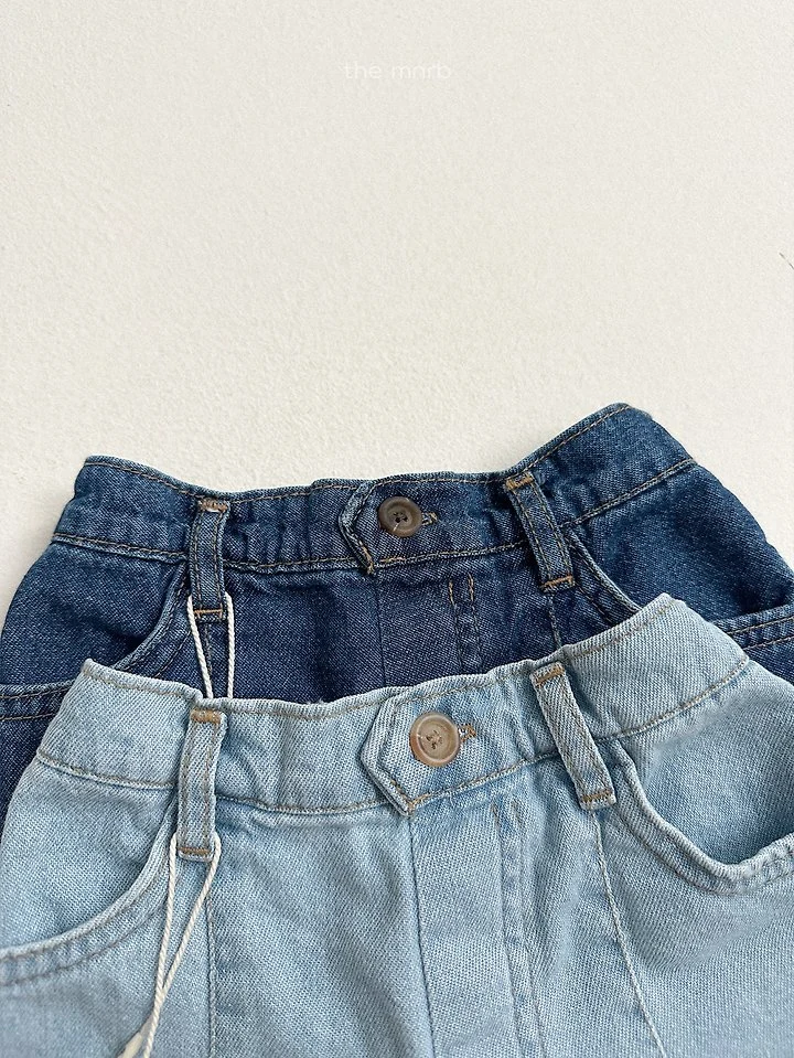 Mini Robe - Korean Baby Fashion - #babywear - Button Denim Shorts - 6