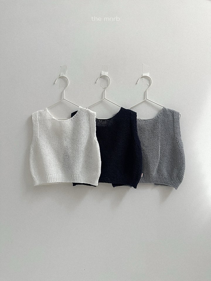 Mini Robe - Korean Baby Fashion - #babywear - Button Knit Vest - 3