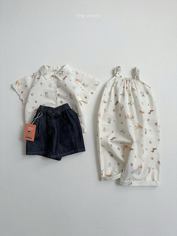 Mini Robe - Korean Baby Fashion - #babywear - Multi Short Sleeve Shirt - 6