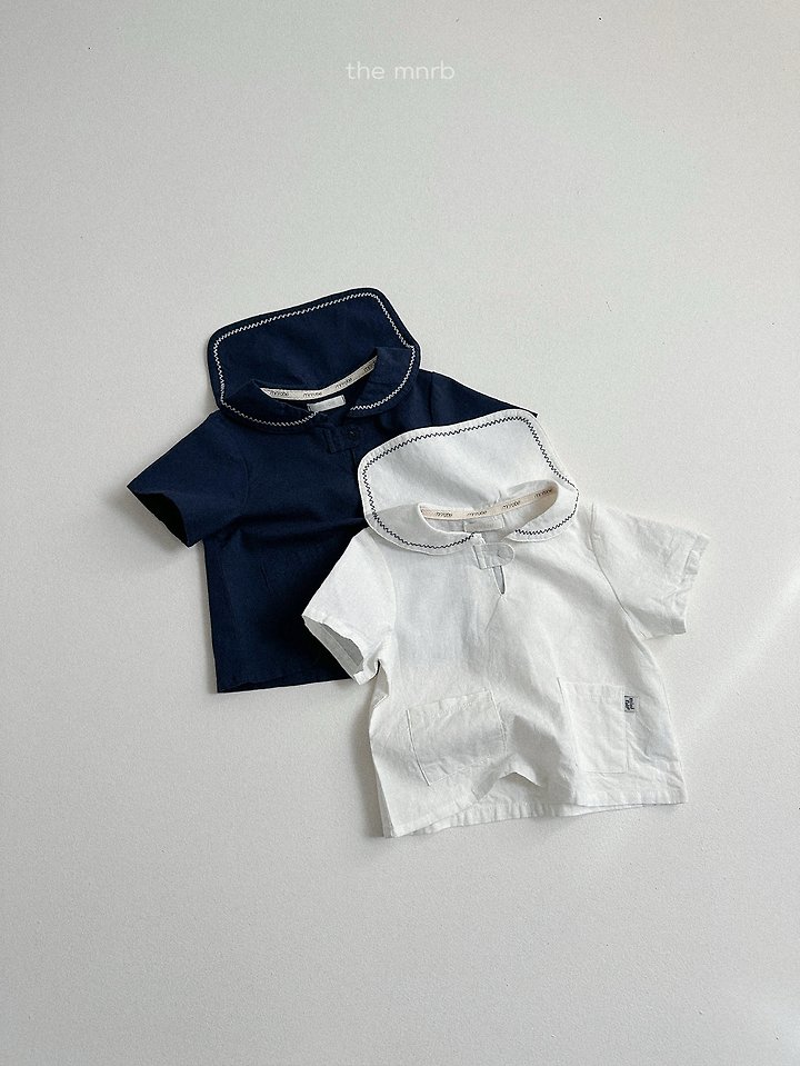 Mini Robe - Korean Baby Fashion - #babywear - Point Sailor Shirt - 4