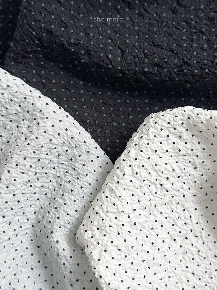 Mini Robe - Korean Baby Fashion - #onlinebabyboutique - Dot Crinkle Blouse - 3