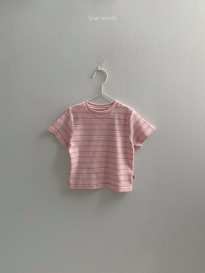 Mini Robe - Korean Baby Fashion - #onlinebabyboutique - Kiki Stripe Short Sleeve Tee - 8