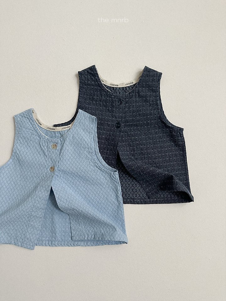 Mini Robe - Korean Baby Fashion - #onlinebabyboutique - Diamond Denim Sleeveless