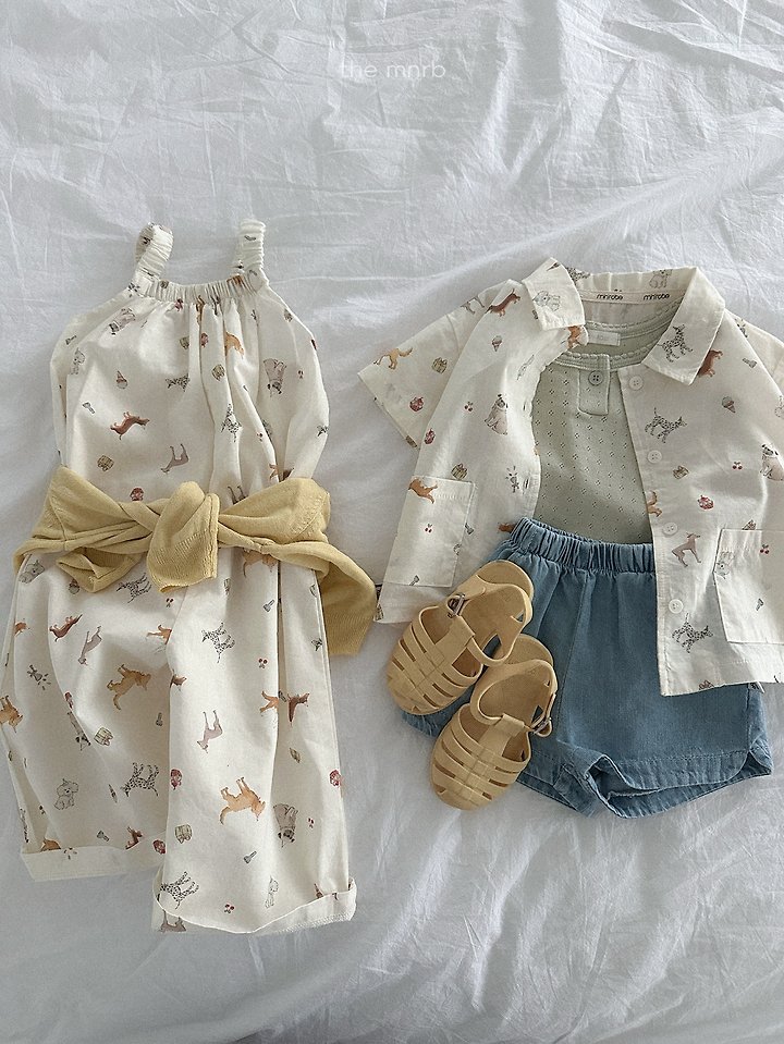 Mini Robe - Korean Baby Fashion - #onlinebabyboutique - Multi Short Sleeve Shirt - 7