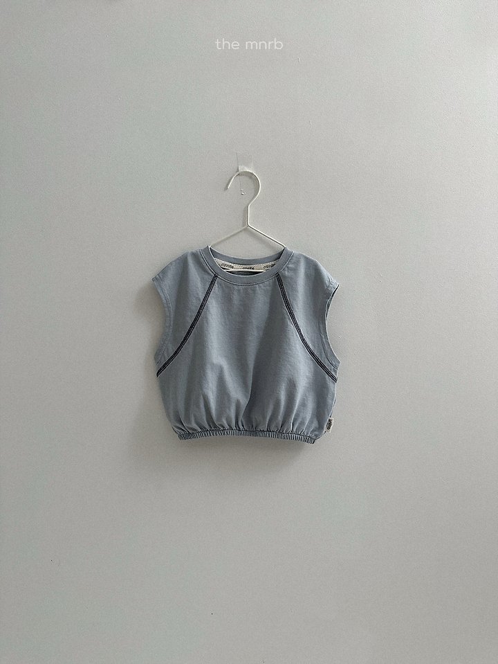 Mini Robe - Korean Baby Fashion - #onlinebabyshop - Nico Contrast Sleeveless - 7