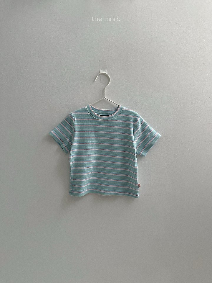 Mini Robe - Korean Baby Fashion - #onlinebabyshop - Kiki Stripe Short Sleeve Tee - 9