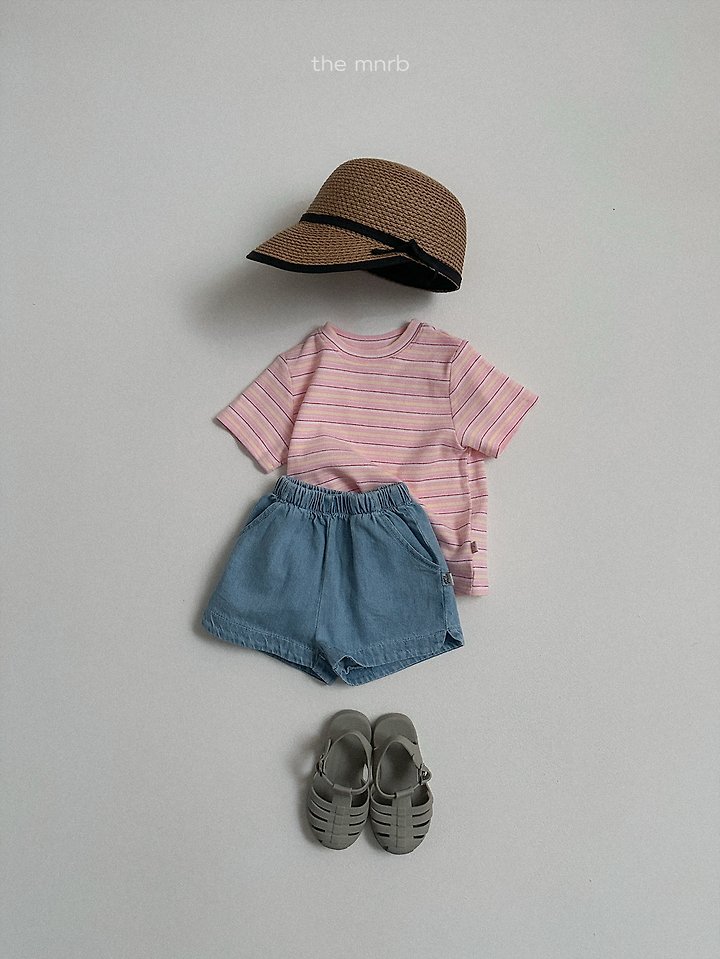 Mini Robe - Korean Baby Fashion - #onlinebabyshop - Round Denim Pants - 10