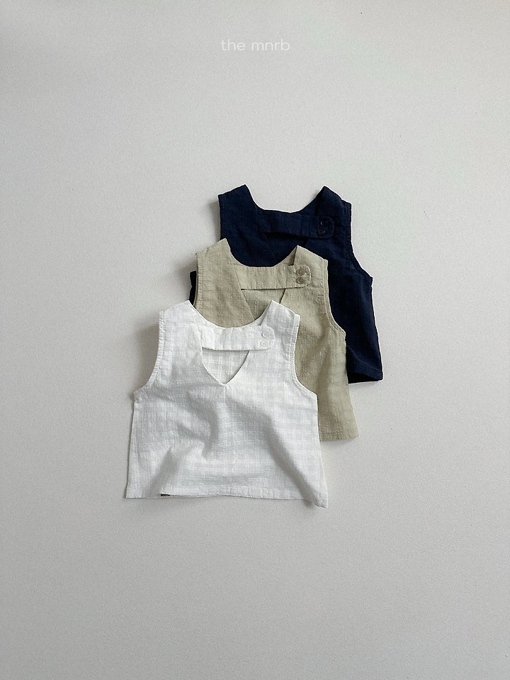 Mini Robe - Korean Baby Fashion - #onlinebabyshop - Ohana Sleeveless Blouse - 3