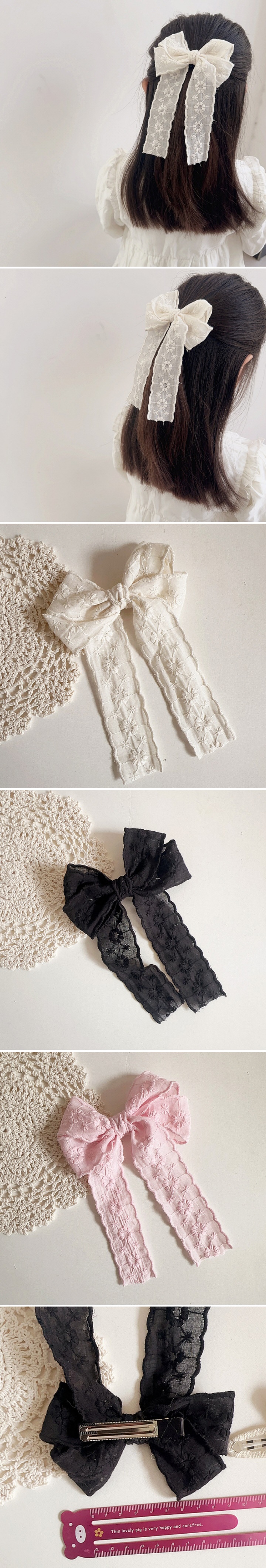 Miso - Korean Children Fashion - #designkidswear - Big Lace Hair Clip