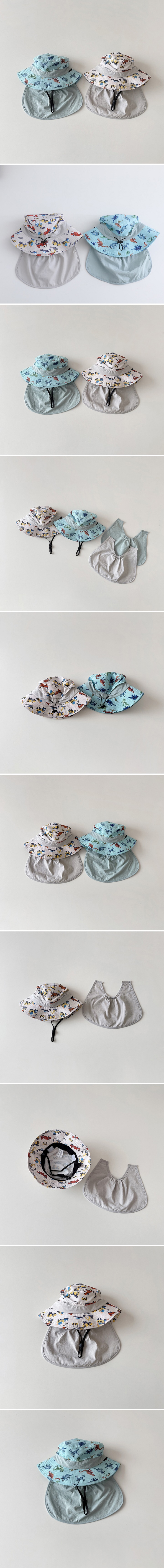 Miso - Korean Children Fashion - #fashionkids - Truck Dino Neck Cover Hat