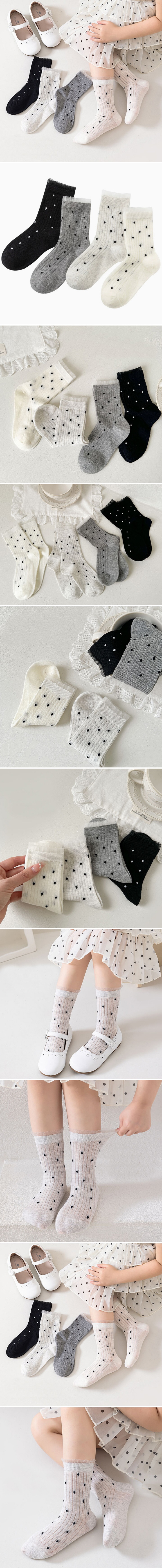 Miso - Korean Children Fashion - #stylishchildhood - Mini Dot Sock Set