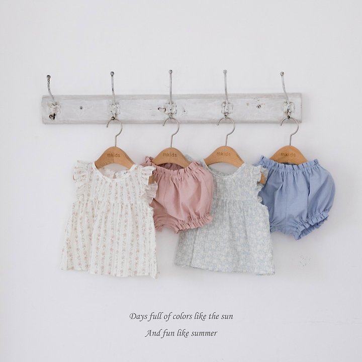 Mkids - Korean Baby Fashion - #babyboutique - Lauren Frill Set