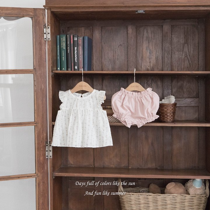 Mkids - Korean Baby Fashion - #babyboutique - Lauren Frill Set - 2