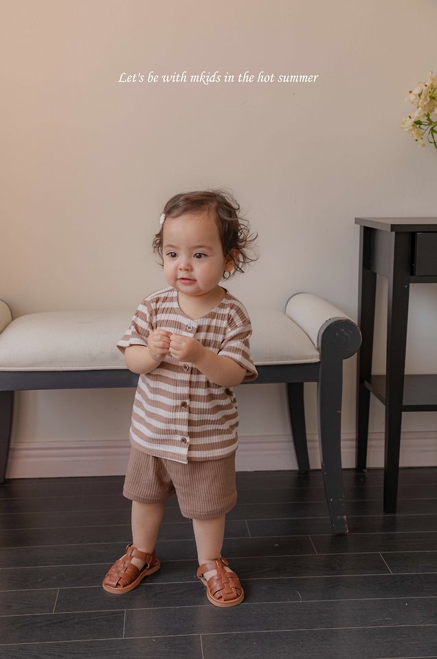 Mkids - Korean Baby Fashion - #babyboutiqueclothing - Ian Shirt Set - 10