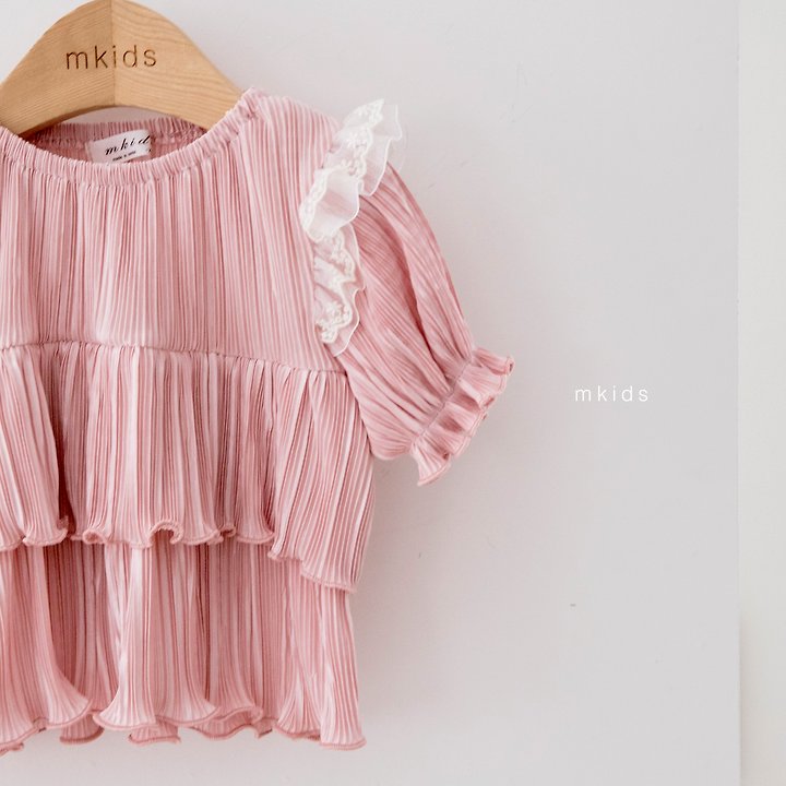 Mkids - Korean Baby Fashion - #babyboutique - Roen Pleated Set - 4