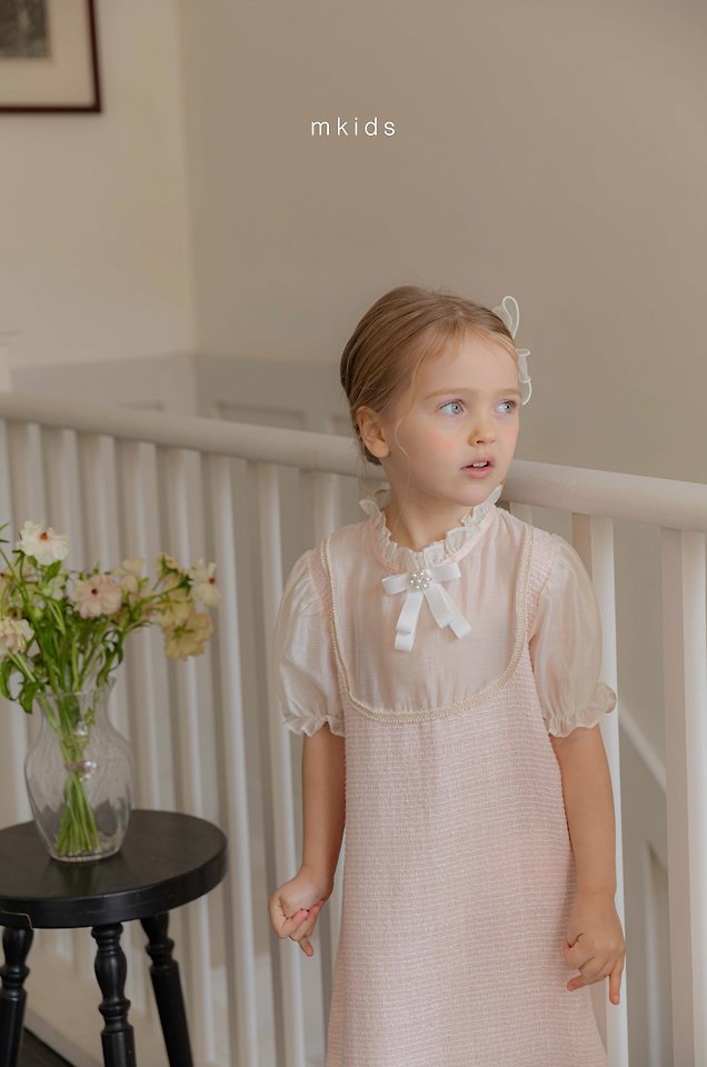 Mkids - Korean Baby Fashion - #babyboutiqueclothing - Coco Tweed One-piece - 11