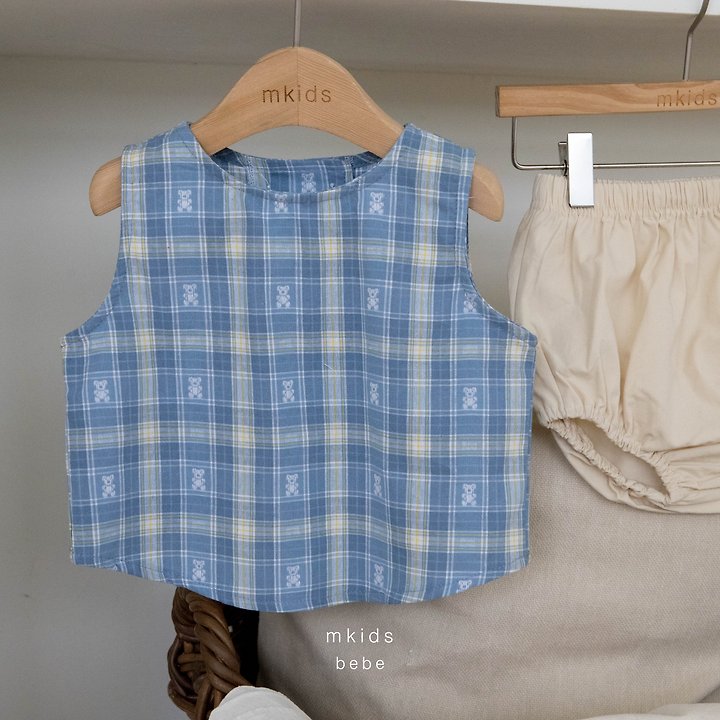 Mkids - Korean Baby Fashion - #babyclothing - Deli Sleeveless Set - 3