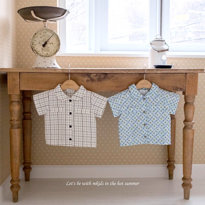 Mkids - Korean Baby Fashion - #babyclothing - Crople Shirt (Blue)