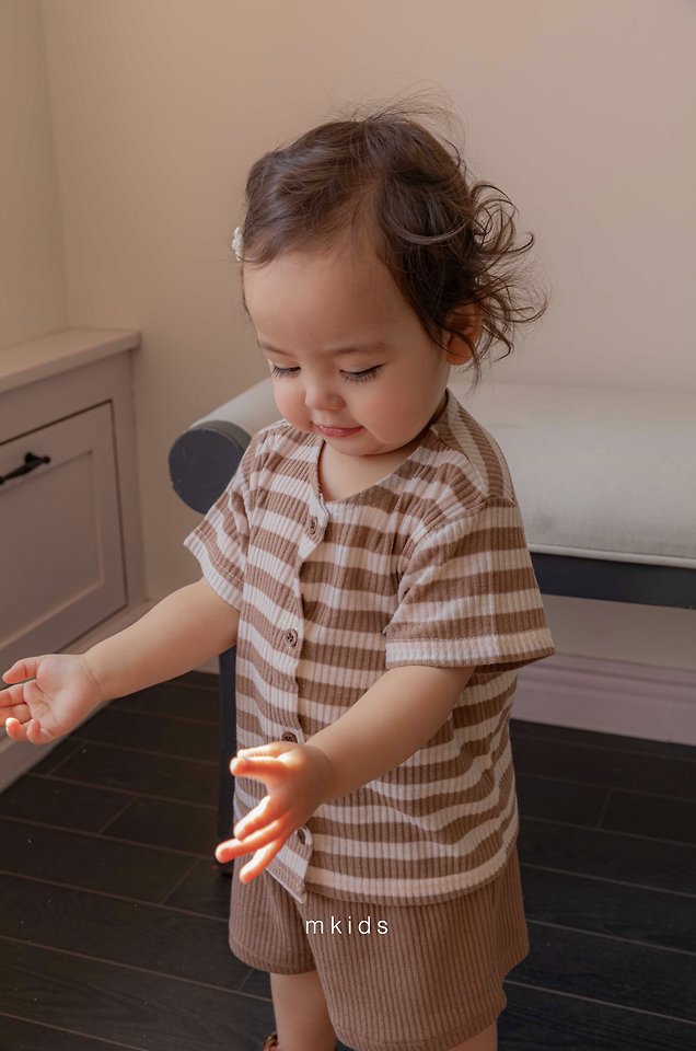 Mkids - Korean Baby Fashion - #babyfashion - Ian Shirt Set - 12