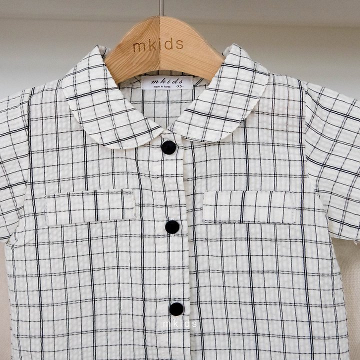 Mkids - Korean Baby Fashion - #babyfashion - Crople Shirt (Check) - 3