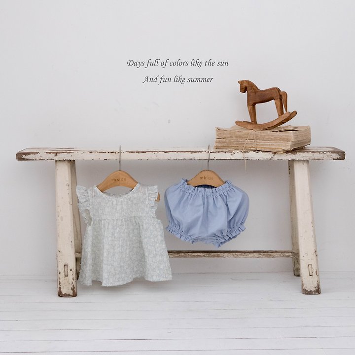 Mkids - Korean Baby Fashion - #babyfever - Lauren Frill Set - 6