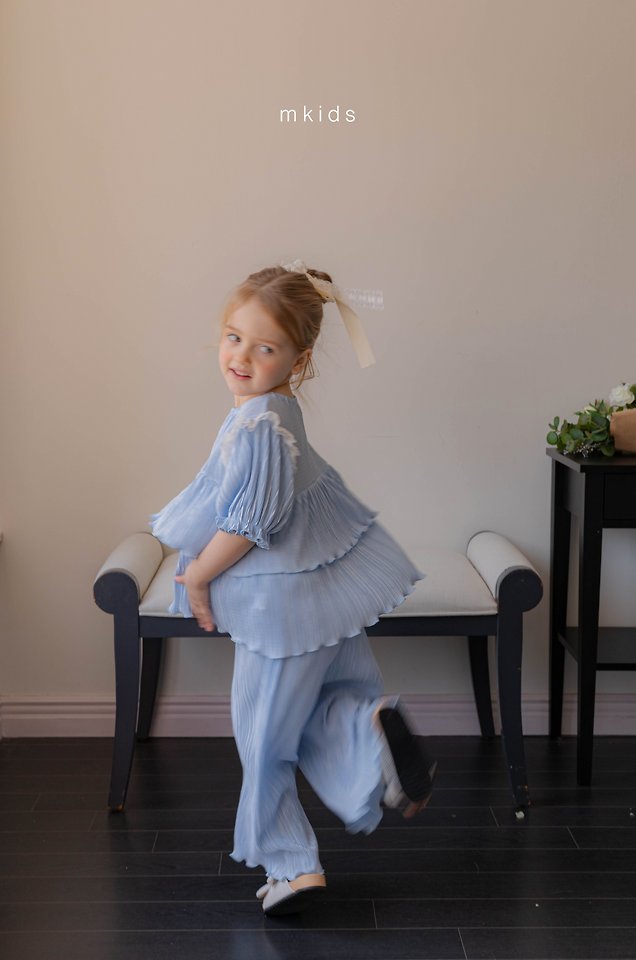 Mkids - Korean Baby Fashion - #babygirlfashion - Roen Pleated Set - 8