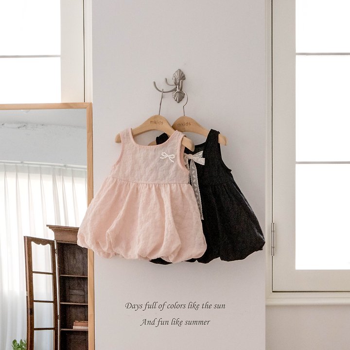 Mkids - Korean Baby Fashion - #babygirlfashion - Rose Balloon One-piece