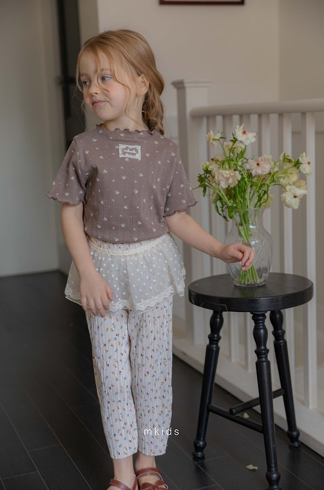 Mkids - Korean Baby Fashion - #babylifestyle - Ette Frill Tee (Plain) - 9
