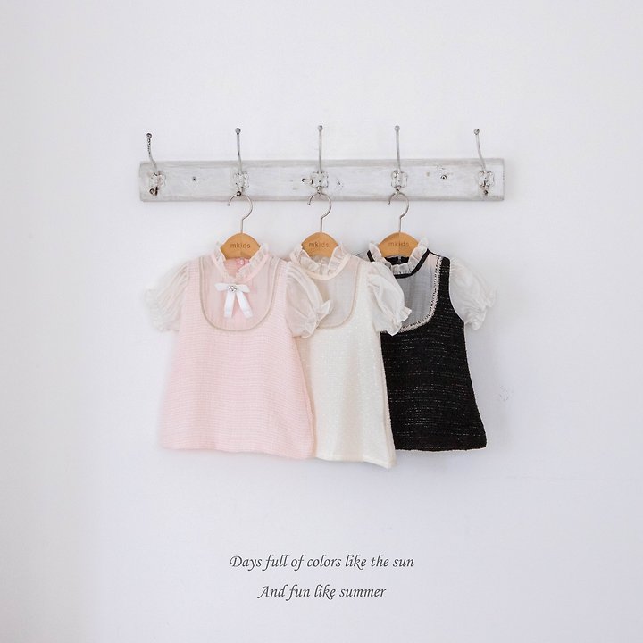 Mkids - Korean Baby Fashion - #babylifestyle - Coco Tweed One-piece