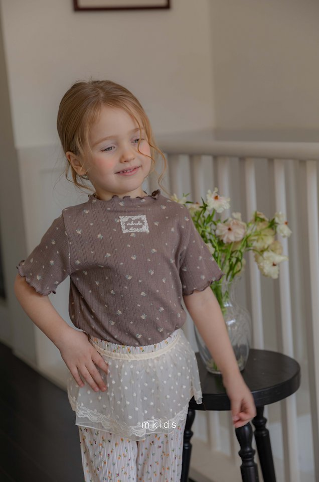 Mkids - Korean Baby Fashion - #babyoninstagram - Ette Frill Tee (Plain) - 10