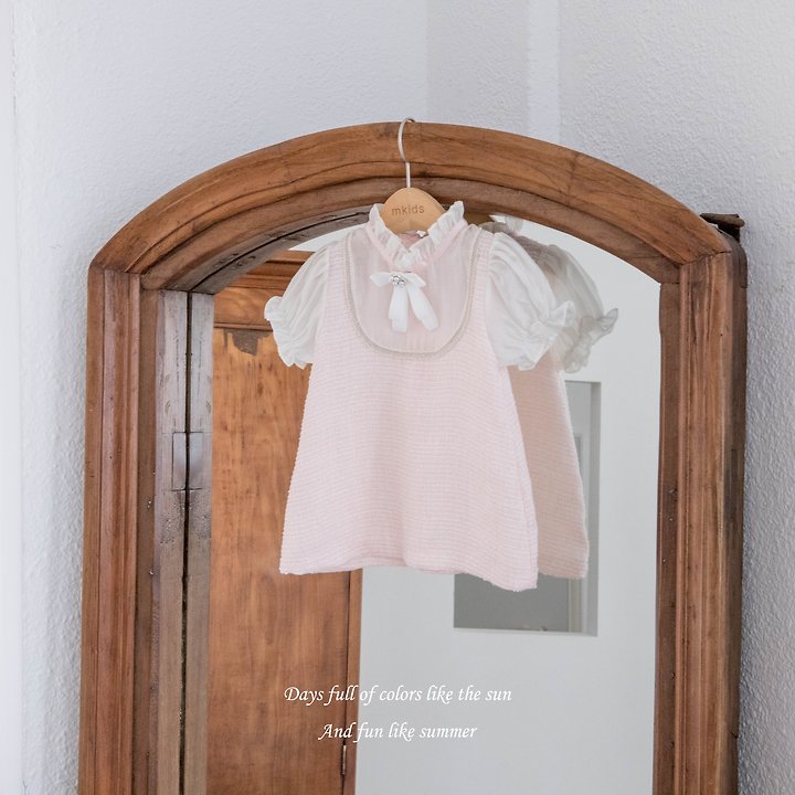 Mkids - Korean Baby Fashion - #babyoninstagram - Coco Tweed One-piece - 2