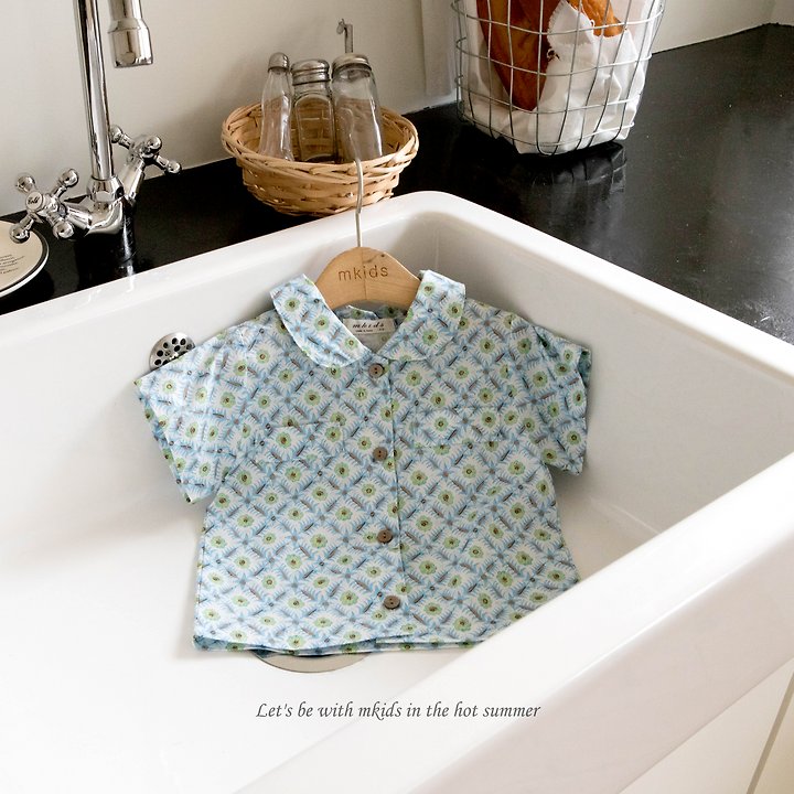 Mkids - Korean Baby Fashion - #babyoninstagram - Crople Shirt (Check) - 7