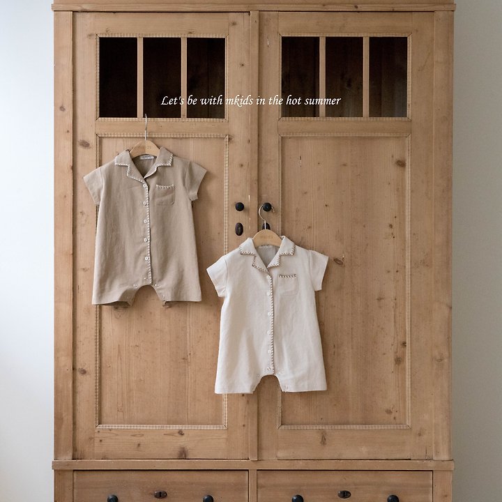 Mkids - Korean Baby Fashion - #babyoninstagram - Mayo Linen Suit
