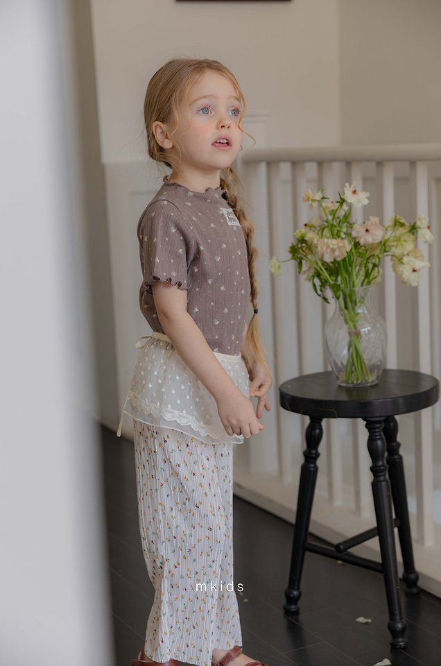 Mkids - Korean Baby Fashion - #babyootd - Ette Frill Tee (Plain) - 11