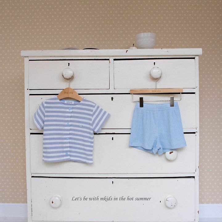Mkids - Korean Baby Fashion - #babyootd - Ian Shirt Set - 2