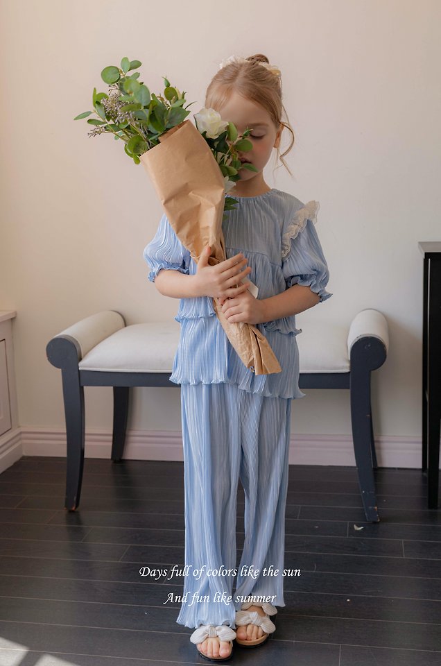 Mkids - Korean Baby Fashion - #babyootd - Roen Pleated Set - 11