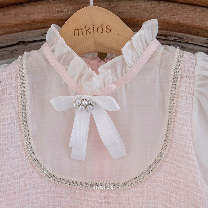 Mkids - Korean Baby Fashion - #babyootd - Coco Tweed One-piece - 3