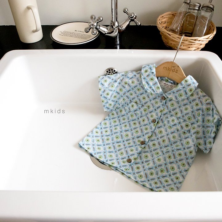 Mkids - Korean Baby Fashion - #babyootd - Crople Shirt (Check) - 8