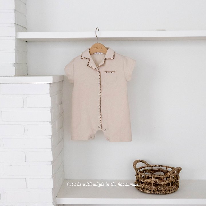 Mkids - Korean Baby Fashion - #babyootd - Mayo Linen Suit - 2