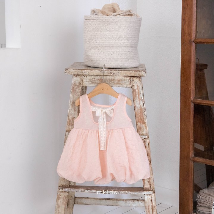 Mkids - Korean Baby Fashion - #babyoutfit - Rose Balloon One-piece - 5