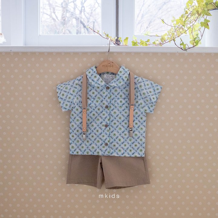Mkids - Korean Baby Fashion - #babyoutfit - Crople Shirt (Check) - 10