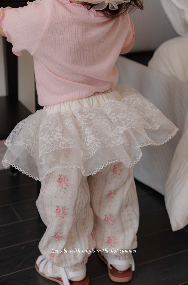 Mkids - Korean Baby Fashion - #babyoutfit - Mia Lace Skirt - 11