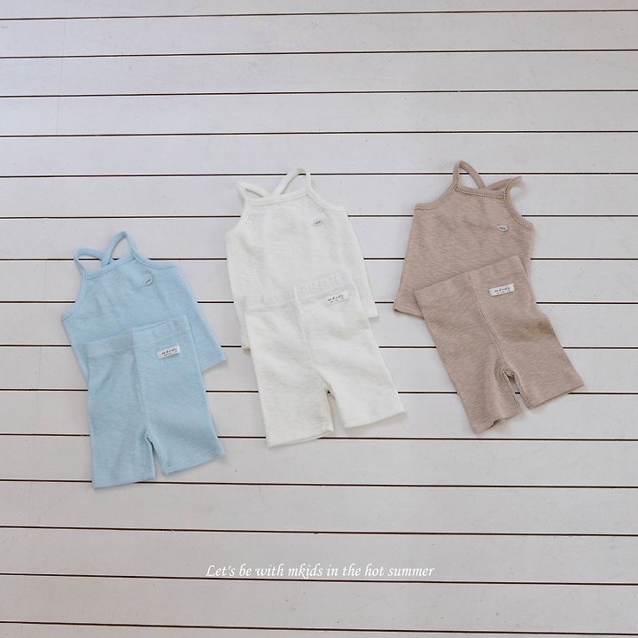 Mkids - Korean Baby Fashion - #babyoutfit - Slim Sleeveless Top - 7