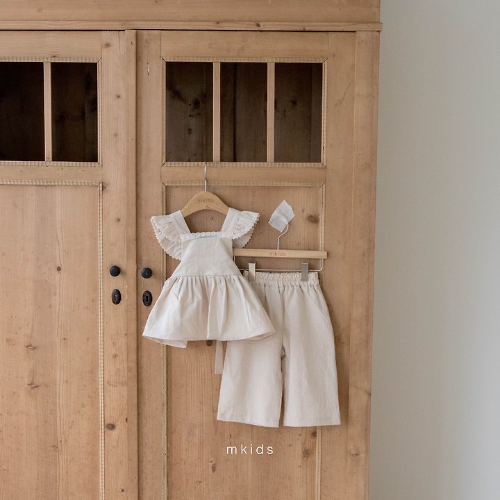 Mkids - Korean Baby Fashion - #onlinebabyboutique - Mayo Frill Set - 3