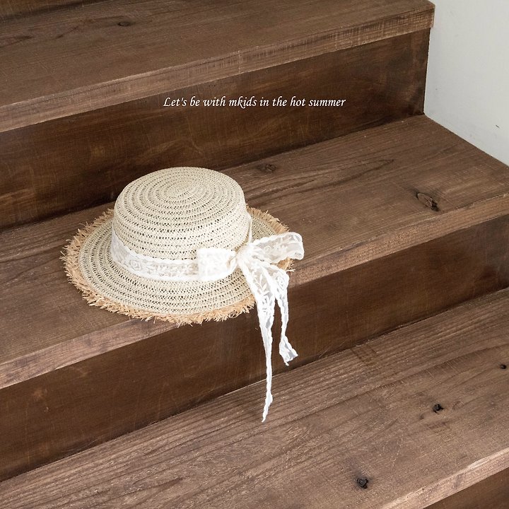 Mkids - Korean Baby Fashion - #onlinebabyshop - Mayo Straw Hat - 2