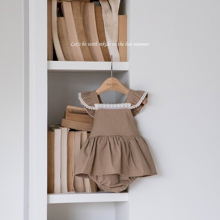 Mkids - Korean Baby Fashion - #onlinebabyshop - Mayo Frill Suit - 6