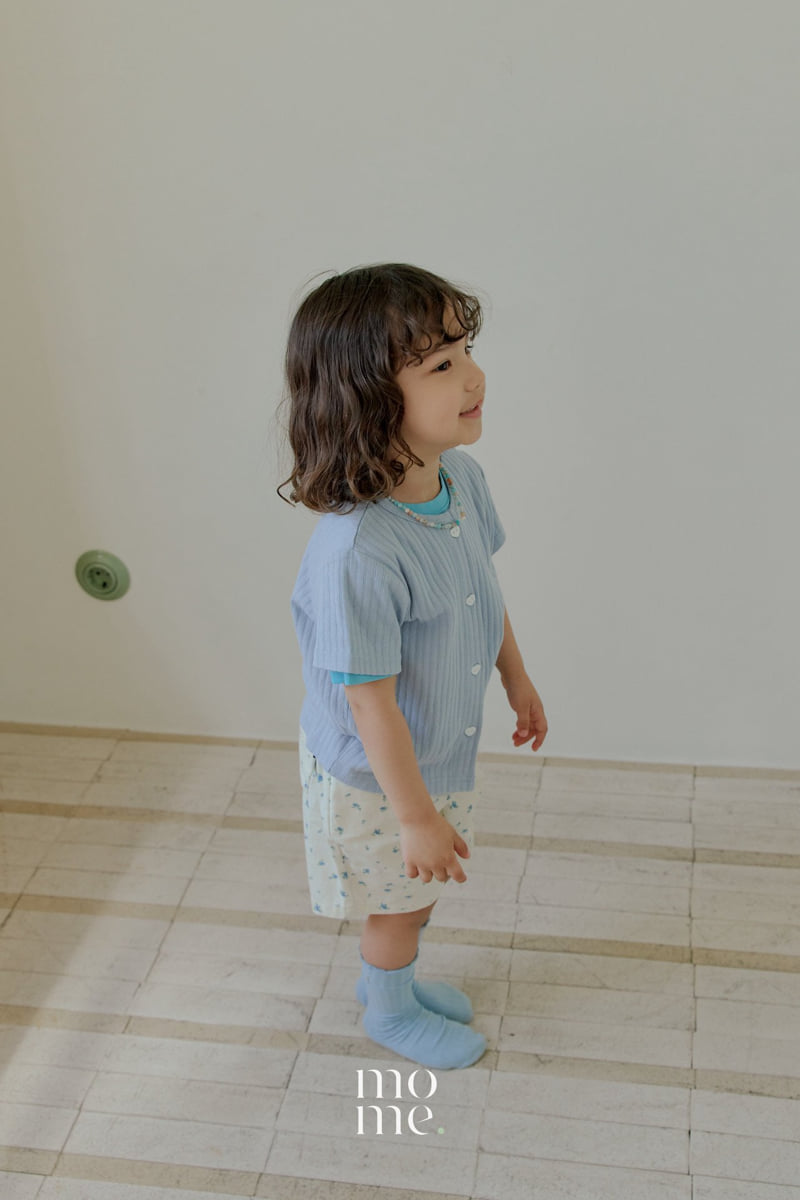 Mome - Korean Children Fashion - #kidsshorts - Momo Short Sleeve Cardigan - 6