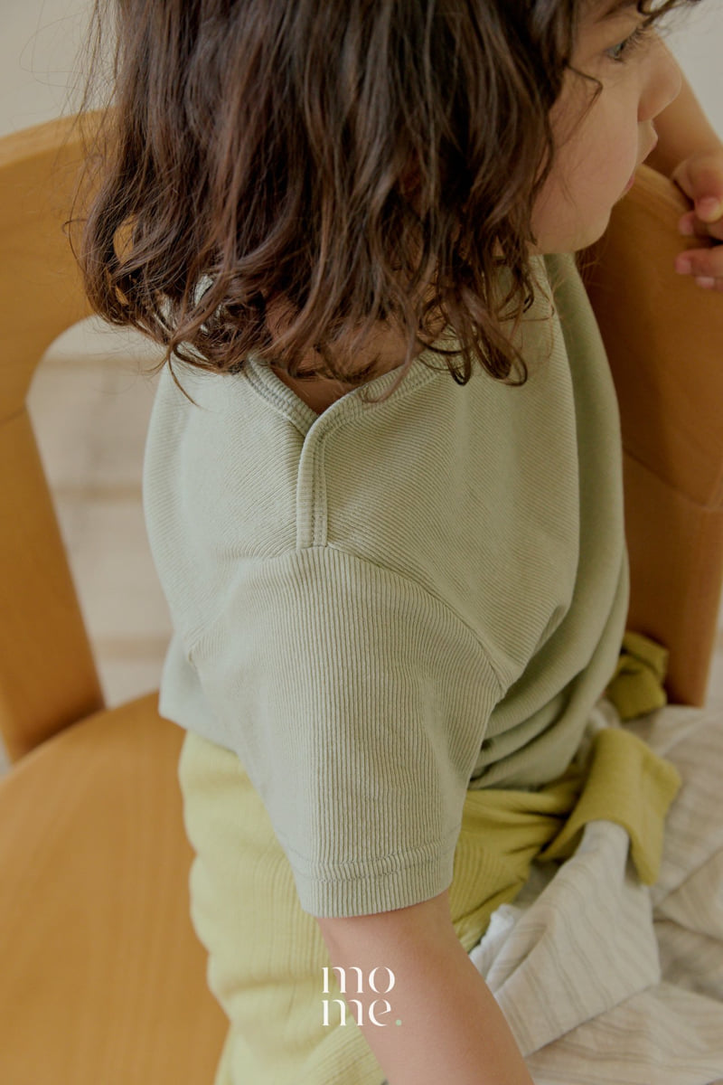 Mome - Korean Children Fashion - #kidsshorts - Soft Ribbed Tee - 5