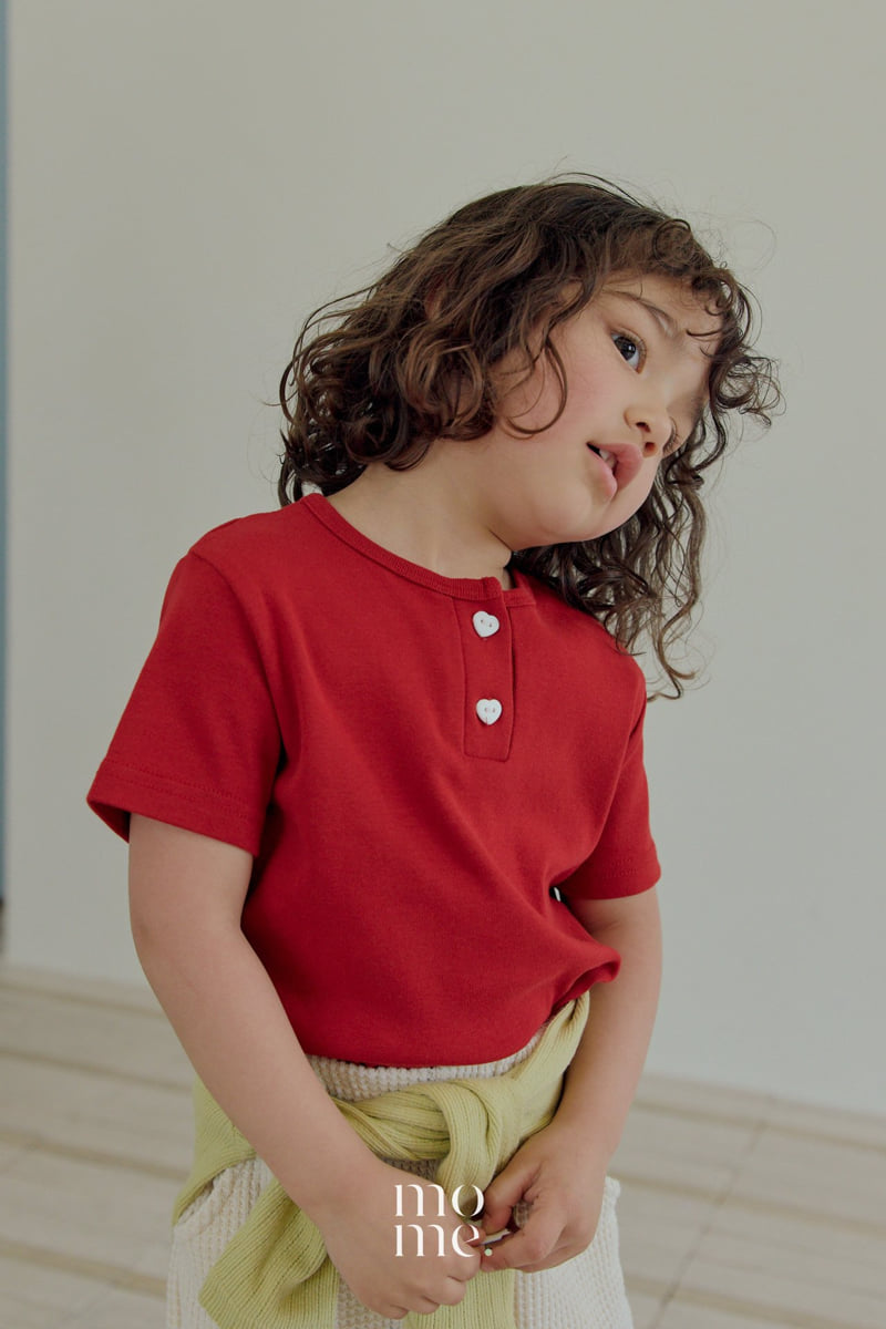Mome - Korean Children Fashion - #kidsshorts - Heart Heart Tee - 6